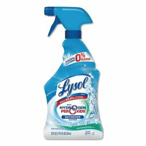 Reckitt Benckiser LYSOL, BATHROOM CLEANER WITH HYDROGEN PEROXIDE, COOL SPRING BREEZE, 22 OZ SPRAY BOTTLE 85668